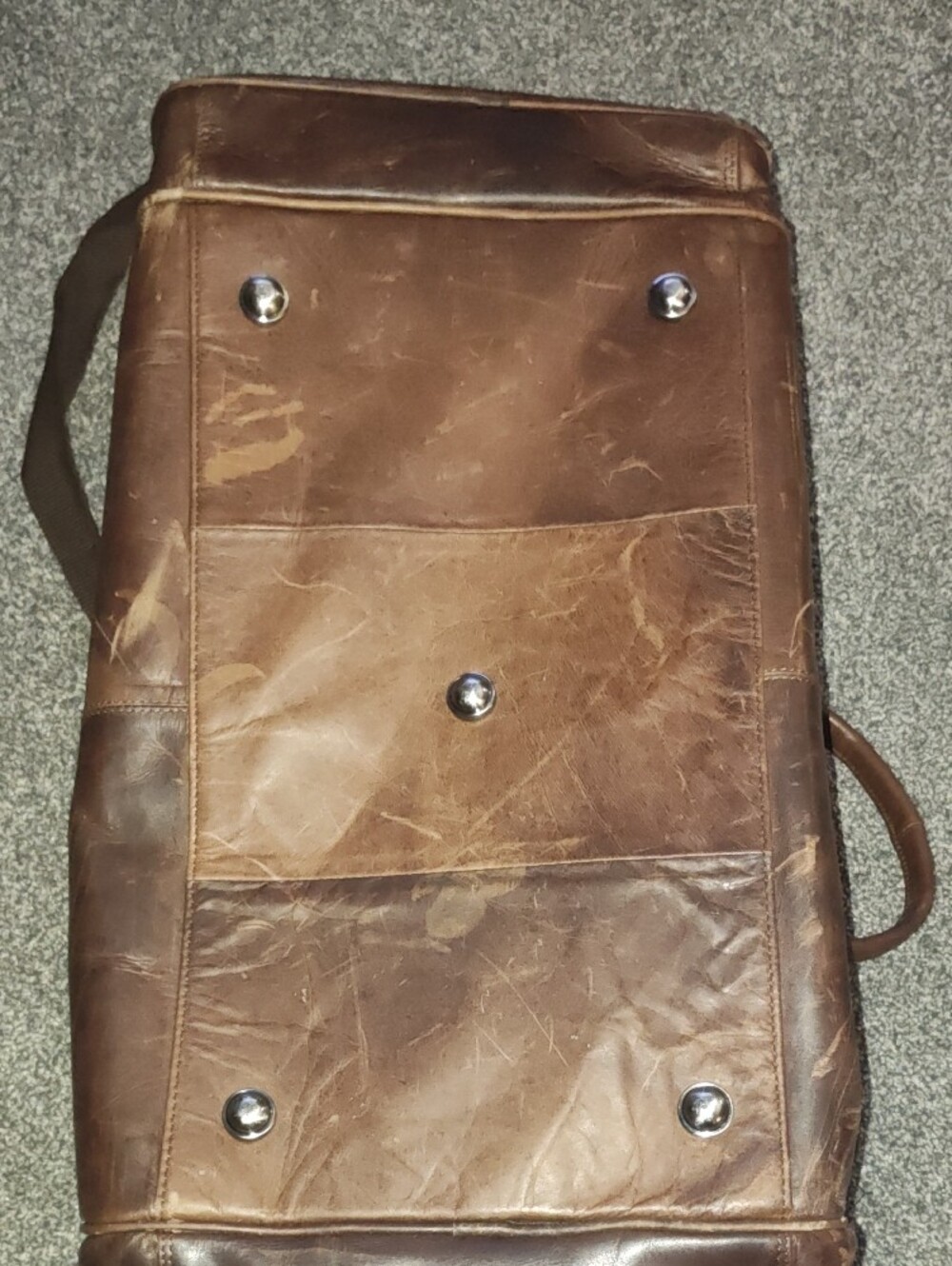 Mancini Brown Leather Bag - Picture 12 of 13